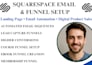 setup squarespace email campaign sequence digital product funnel landing page